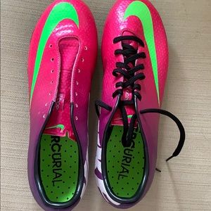 Never worn soccer mercurial cleats
